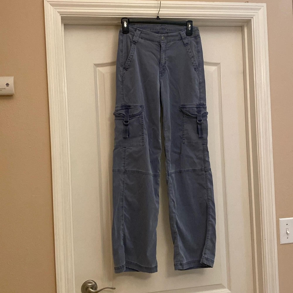American Eagle Cargo Pants - Super High Rise Baggy Wide Leg - Size 000